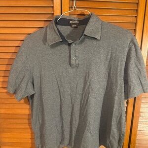 Michael Kors Gray Polo Shirt Classic Knit Design